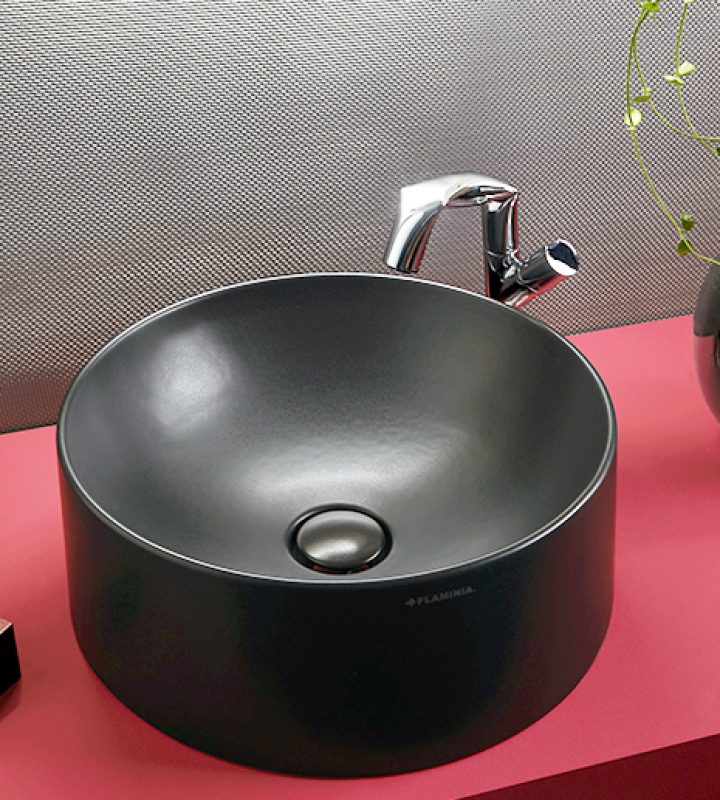 lavabo-twin-slim-carbone-ceramica-flaminia